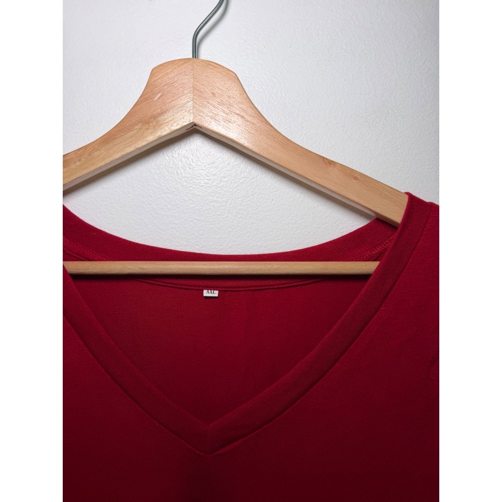 Women's Basic V-Neck Tank Top – Red – Women's XXL – NWOT - Picture 2 of 3
